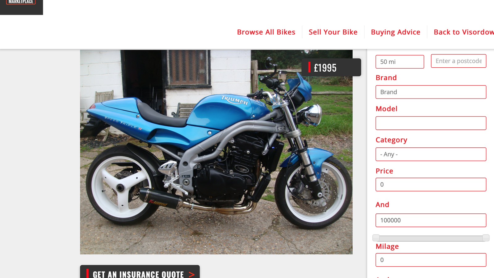 Marketplace Speed Triple